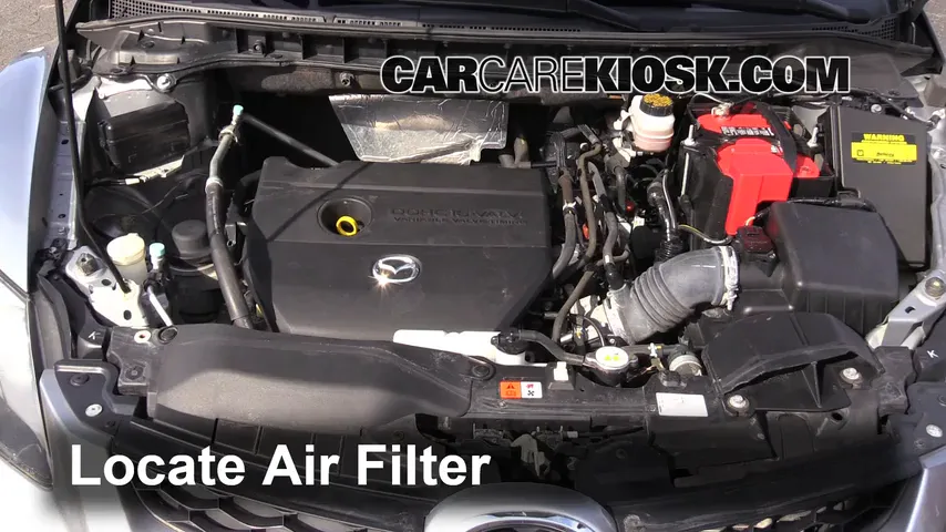 2011 Mazda CX-7 Sport 2.5L 4 Cyl. Filtre à air (moteur) Changement
